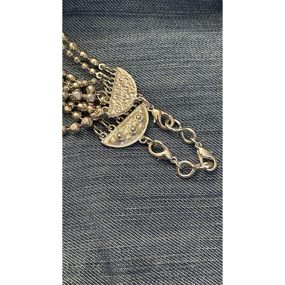 Multi layered silver  necklace - Picture 5 of 7